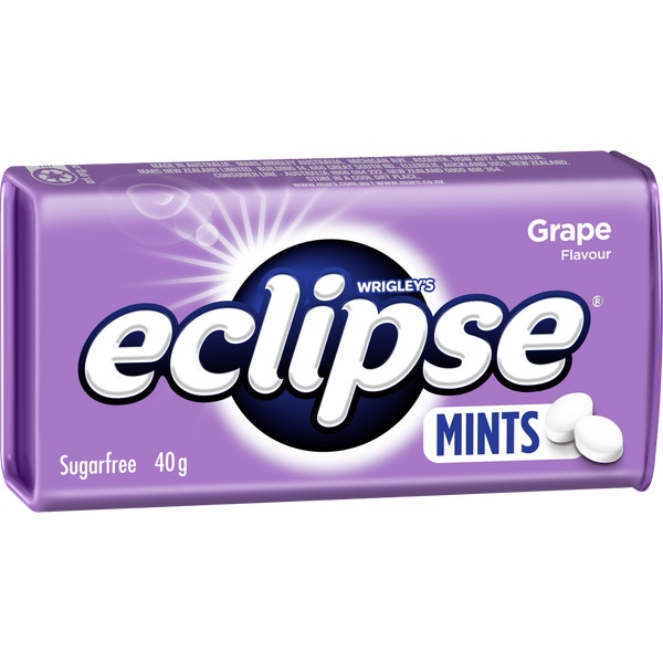 ECLIPSE GRAPE Flavoured Sugarfree Mints 40 g Eclipse Mints