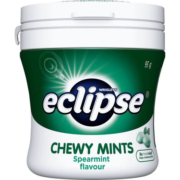 ECLIPSE SPEARMINT Flavoured Chewy Mints Bottle 93 g