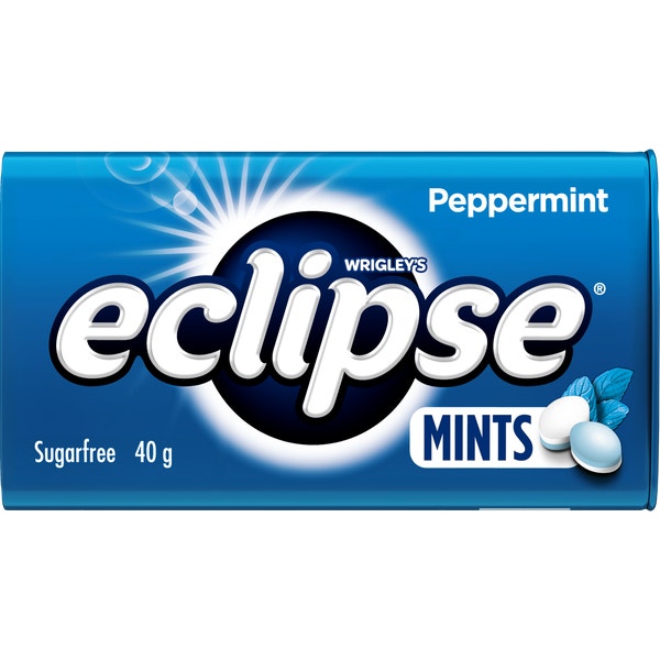 ECLIPSE PEPPERMINT Sugarfree Mints Tin 40 g