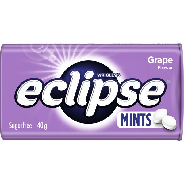 ECLIPSE GRAPE Flavoured Sugarfree Mints 40 g